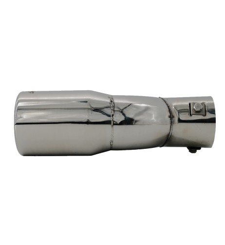 Terminale scarico universale inox doppio 37 60mm TRX 60