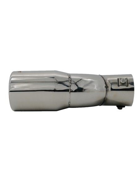 Terminale scarico universale inox doppio 37 60mm TRX 60