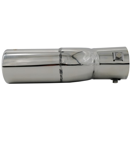 Terminale scarico universale inox doppio 37 60mm TRX 77