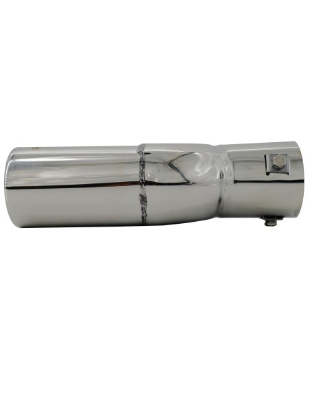 Terminale scarico universale inox doppio 37 60mm TRX 77
