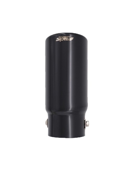 Terminale scarico universale inox nero singolo 37 63mm TRX 01N