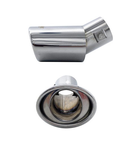 Terminale scarico universale inox singolo 31 47mm TRX 30