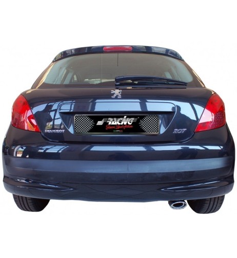 Terminale scarico universale inox singolo 31 47mm TRX 30