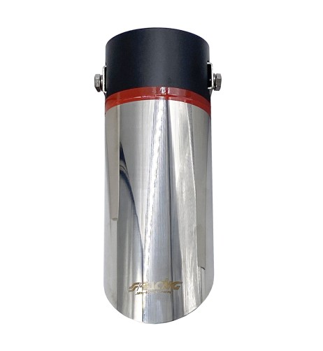 Terminale scarico universale inox singolo 35 61mm TRX 23