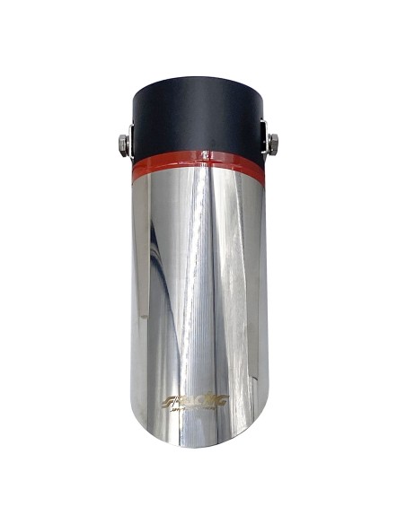 Terminale scarico universale inox singolo 35 61mm TRX 23