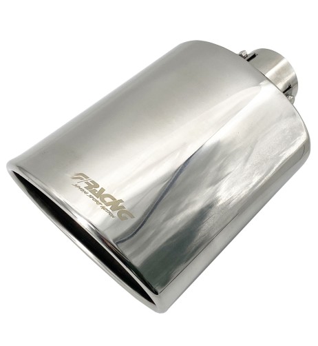 Terminale scarico universale inox singolo 37 54mm TRX 33