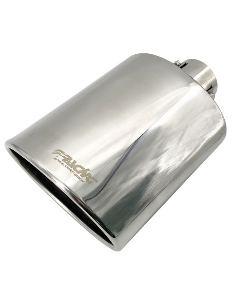 Terminale scarico universale inox singolo 37 54mm TRX 33