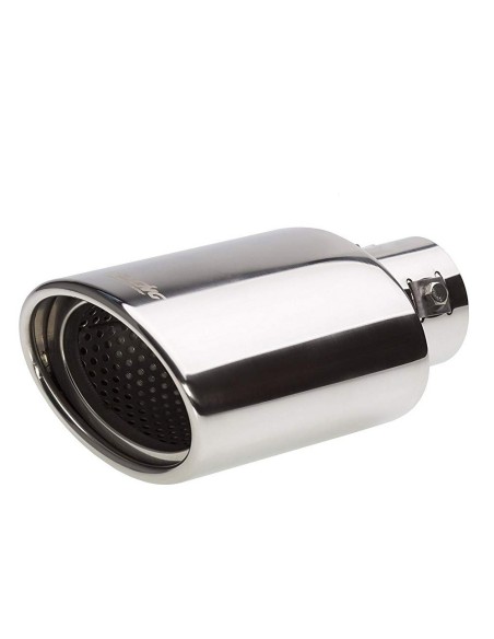 Terminale scarico universale inox singolo 37 54mm TRX 75