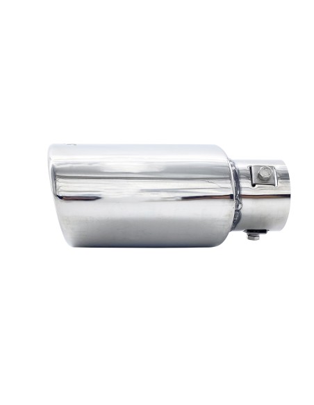 Terminale scarico universale inox singolo 37 54mm TRX 75