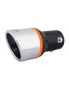 Terminale scarico universale inox singolo 37 60mm TRX 22