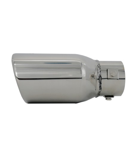 Terminale scarico universale inox singolo 37 60mm TRX 74