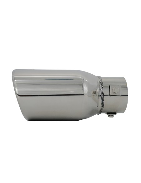 Terminale scarico universale inox singolo 37 60mm TRX 74