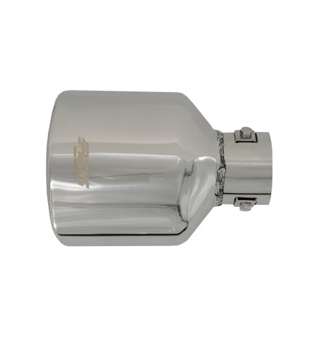 Terminale scarico universale inox singolo 37 60mm TRX 74