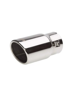 Terminale scarico universale inox singolo 37 61mm TRX 02