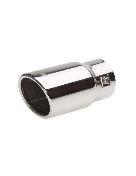 Terminale scarico universale inox singolo 37 61mm TRX 02