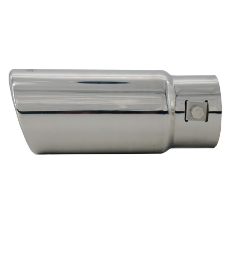 Terminale scarico universale inox singolo 37 63mm TRX 01