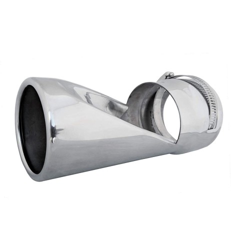 Terminale scarico universale inox singolo 40 70mm TRX 97