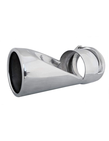 Terminale scarico universale inox singolo 40 70mm TRX 97