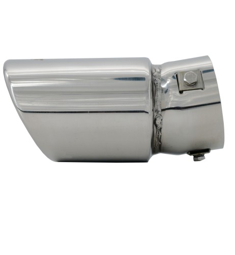 Terminale scarico universale inox singolo 44 76mm TRX 93