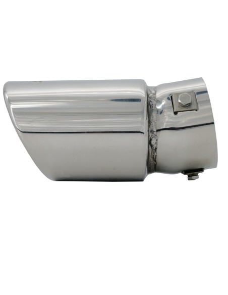 Terminale scarico universale inox singolo 44 76mm TRX 93