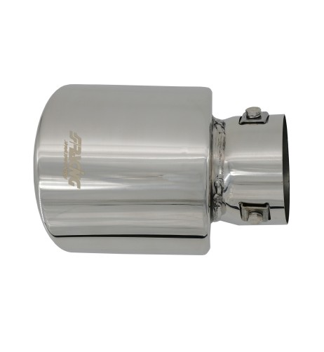 Terminale scarico universale inox singolo 44 76mm TRX 93