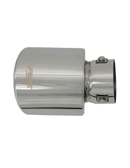 Terminale scarico universale inox singolo 44 76mm TRX 93