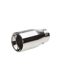 Terminale scarico universale inox singolo 48 73mm TRX 25