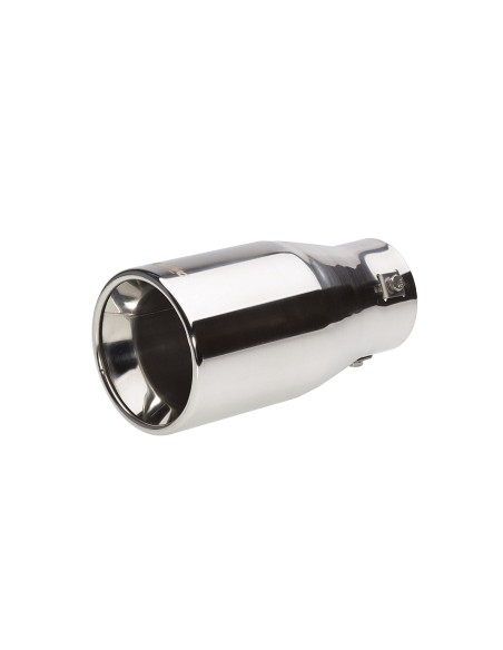 Terminale scarico universale inox singolo 48 73mm TRX 25