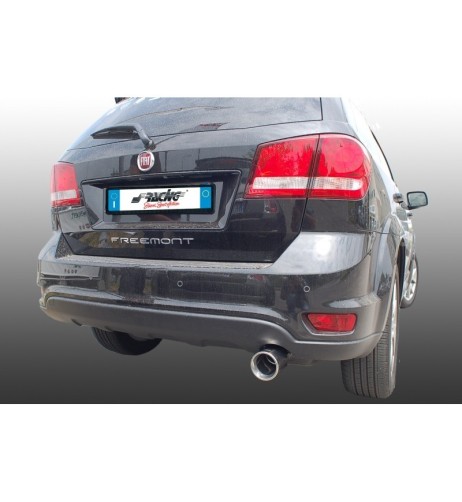 Terminale scarico universale inox singolo 48 73mm TRX 25