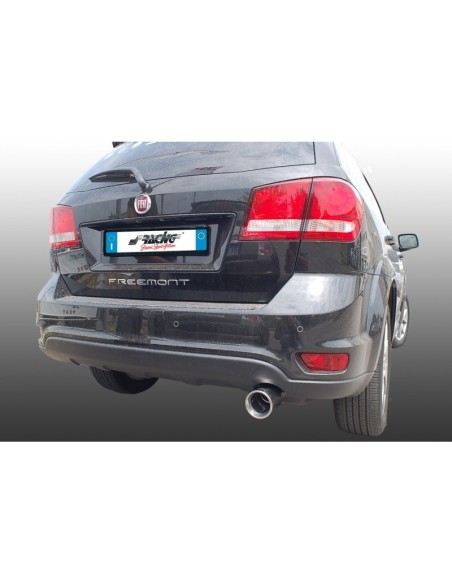 Terminale scarico universale inox singolo 48 73mm TRX 25