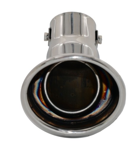 Terminale scarico universale inox singolo DTM 37 51mm TRX 85