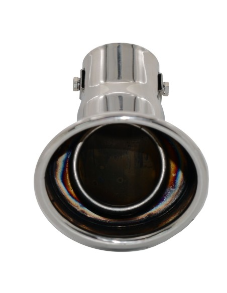 Terminale scarico universale inox singolo DTM 37 51mm TRX 85
