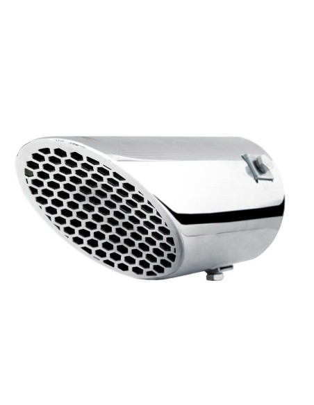 Terminale scarico universale inox singolo inclinato 49 75mm TRX 94