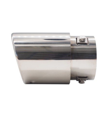 Terminale scarico universale inox singolo ovale 50 73mm TRX 09