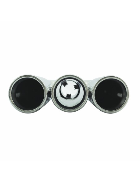 Terminale scarico universale inox triplo dritto 35 62mm TRX 109