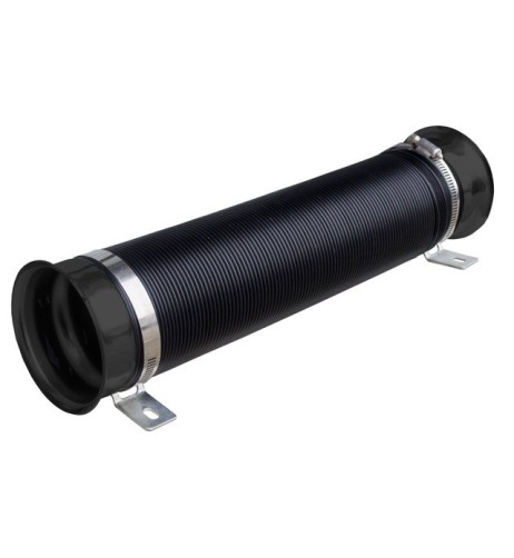 Tubo di aspirazione sportivo nero per filtro aria 26 97cm diametro 76mm