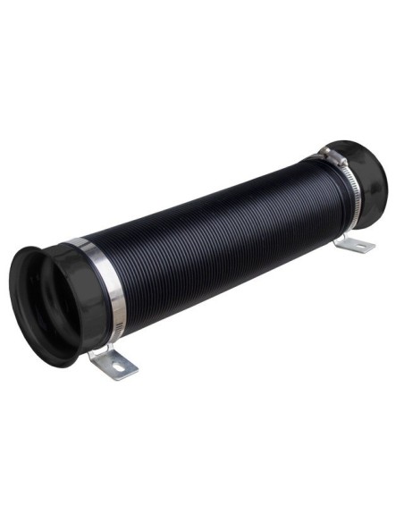 Tubo di aspirazione sportivo nero per filtro aria 26 97cm diametro 76mm