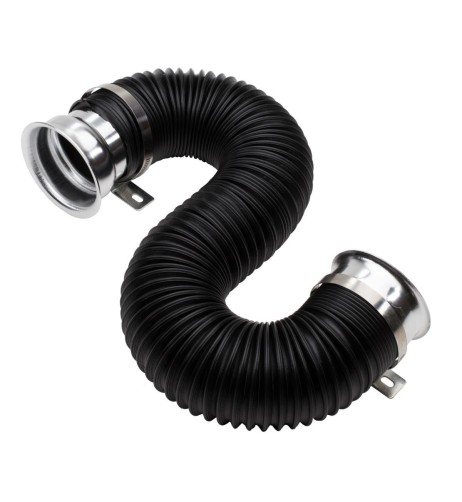 Tubo di aspirazione sportivo nero per filtro aria 33 94cm diametro 76mm