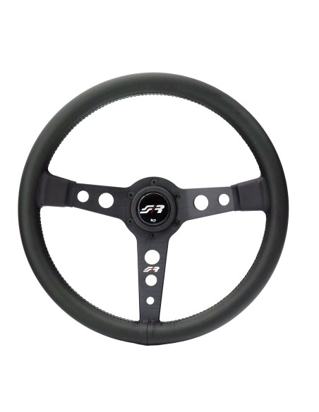 Volante sportivo eco pelle nera 350mm Simoni Racing Grinta