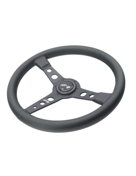 Volante sportivo eco pelle nera 350mm Simoni Racing Grinta