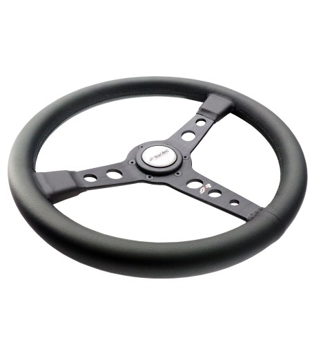 Volante sportivo eco pelle nera 350mm Simoni Racing Grinta