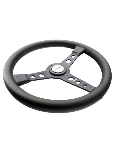 Volante sportivo eco pelle nera 350mm Simoni Racing Grinta