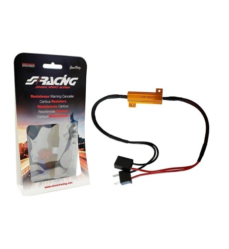 Warning Canceller cablato H7 lampadine 1 resistenza 50W 6 Ohm Simoni Racing