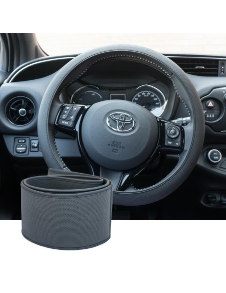 Coprivolante auto diametro 37 39cm Simoni Racing Soft Skin Black