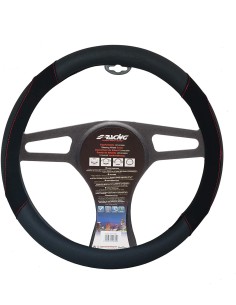 Coprivolante auto diametro 37 39cm Simoni Racing Shammy black eco pelle