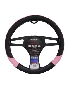 Coprivolante auto diametro 37 39cm Simoni Racing Pink Lady ecopelle nera ro