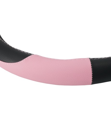 Coprivolante auto diametro 37 39cm Simoni Racing Pink Lady ecopelle nera ro