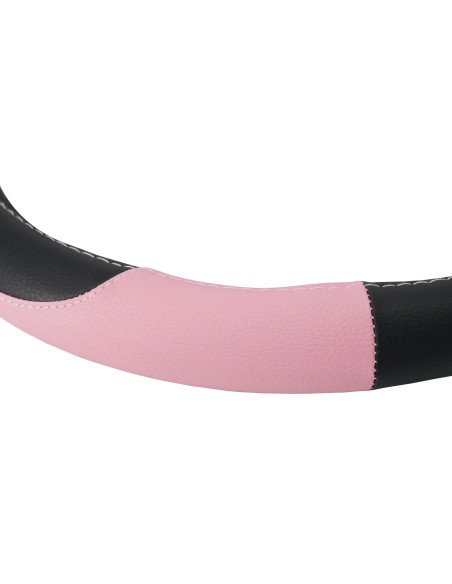 Coprivolante auto diametro 37 39cm Simoni Racing Pink Lady ecopelle nera ro