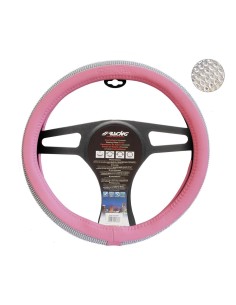 Coprivolante auto diametro 37 39cm Simoni Racing Pink Diamonds eco pelle