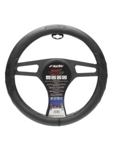 Coprivolante auto diametro 37 39cm Simoni Racing Dark eco pelle nera